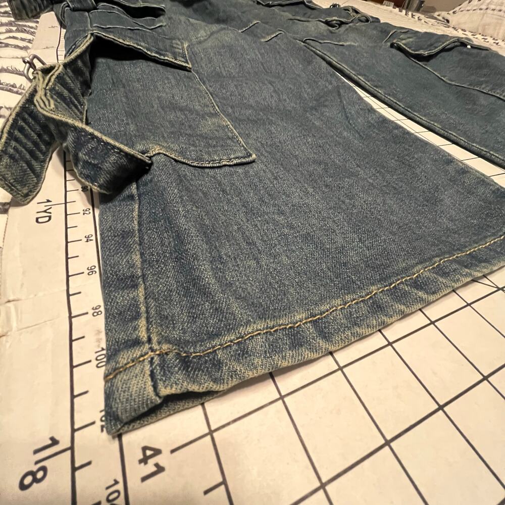 Love SoHo Denim Cargo Wide leg Jeans Sz 11 - Picture 6 of 9